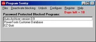 Program Sentry screenshot